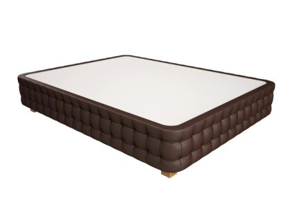 Кровать Mr.Mattress Twin Box экокожа Brown 80х195