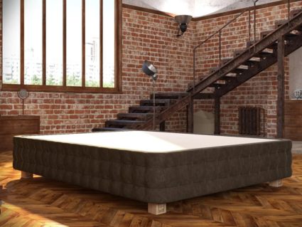 Кровать Mr.Mattress Twin Box велюр Grey 270