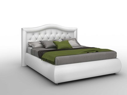 Кровать Sleeptek Premier 6 Экокожа White 140х190