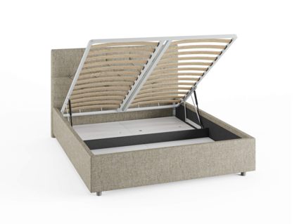 Кровать Сонум Bari Рогожка Мокко (с подъемным механизмом) 90х190