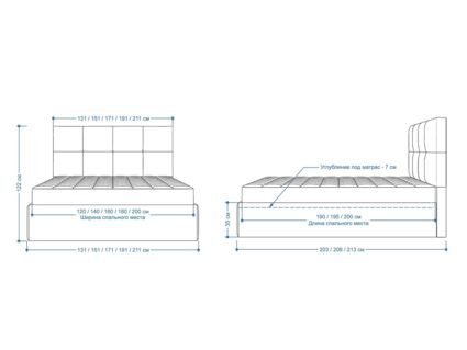 Кровать Lonax Алегра велюр Dolly-3 120х195
