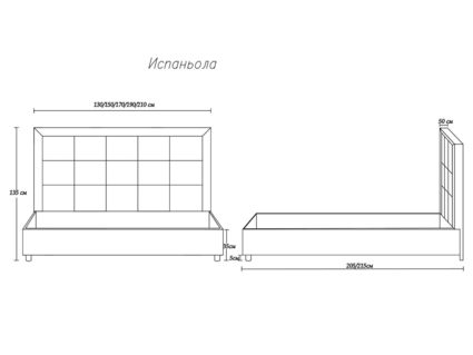 Кровать Димакс Испаньола Нуар 180х200