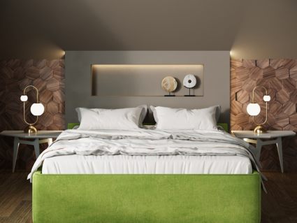 Кровать Nuvola Alba Velutto 22 (с подъемным механизмом)