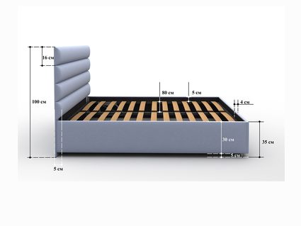 Кровать Sleeptek Premier 4 Велюр 20 (с подъемным механизмом) 258