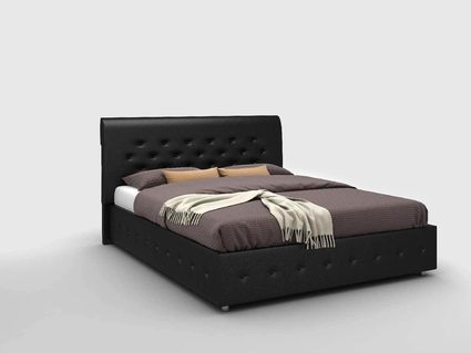 Кровать Sleeptek Premier 1 Экоожа Black (с подъемным механизмом) 120х200