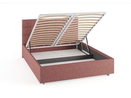 Кровать Сонум Tivoli Рогожка Мокко (с подъемным механизмом) 140х200