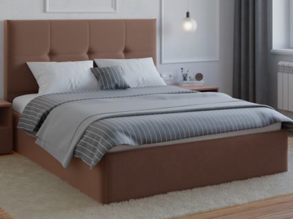 Кровать Lonax Алегра велюр Dolly-13 (с основанием) 180х200