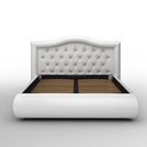 Кровать Sleeptek Premier 6 Экокожа White (с подъемным механизмом) 120х190